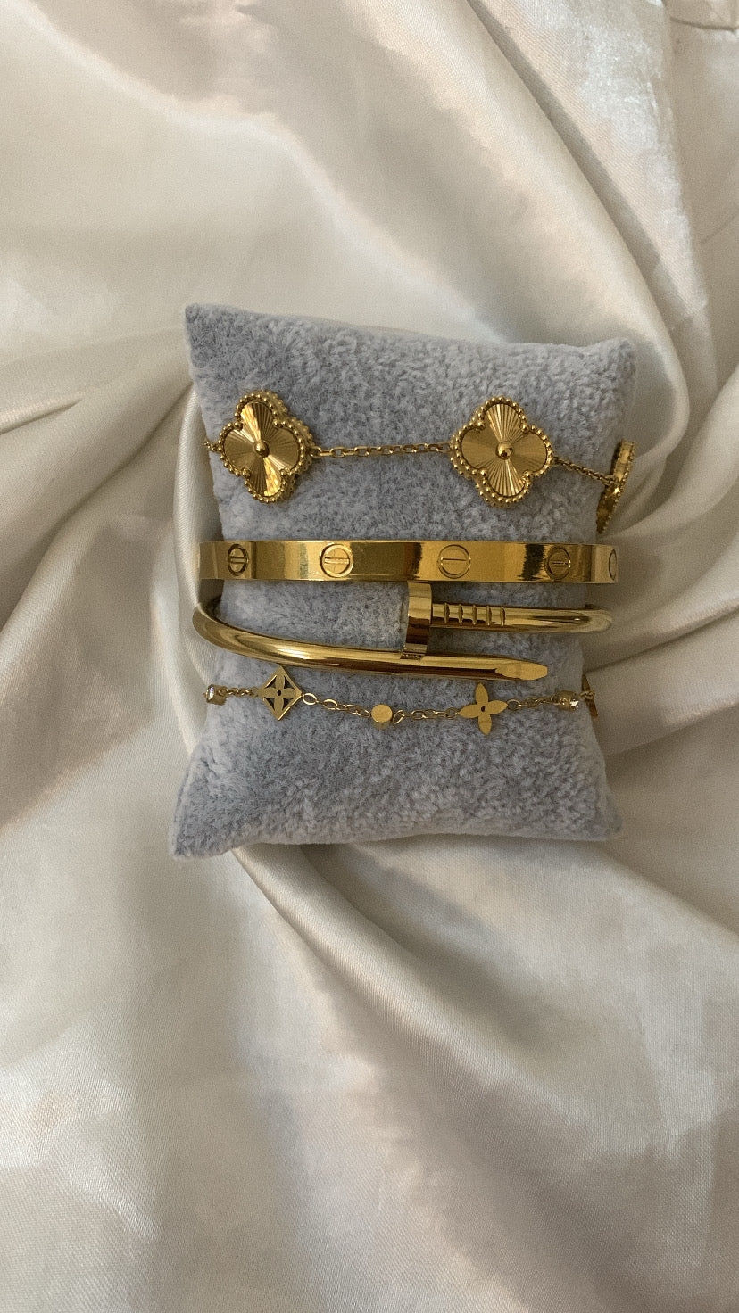 Gold Bracelet Stack