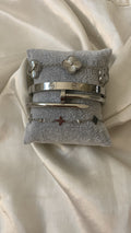 Silver Bracelet Stack