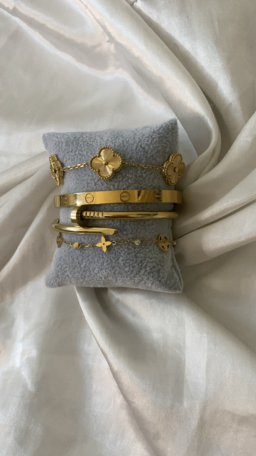 Gold Bracelet Stack