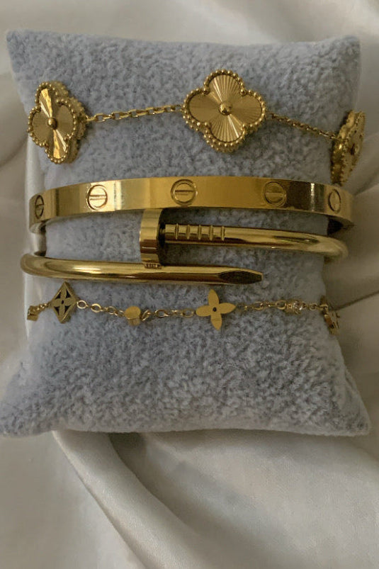 Gold Bracelet Stack